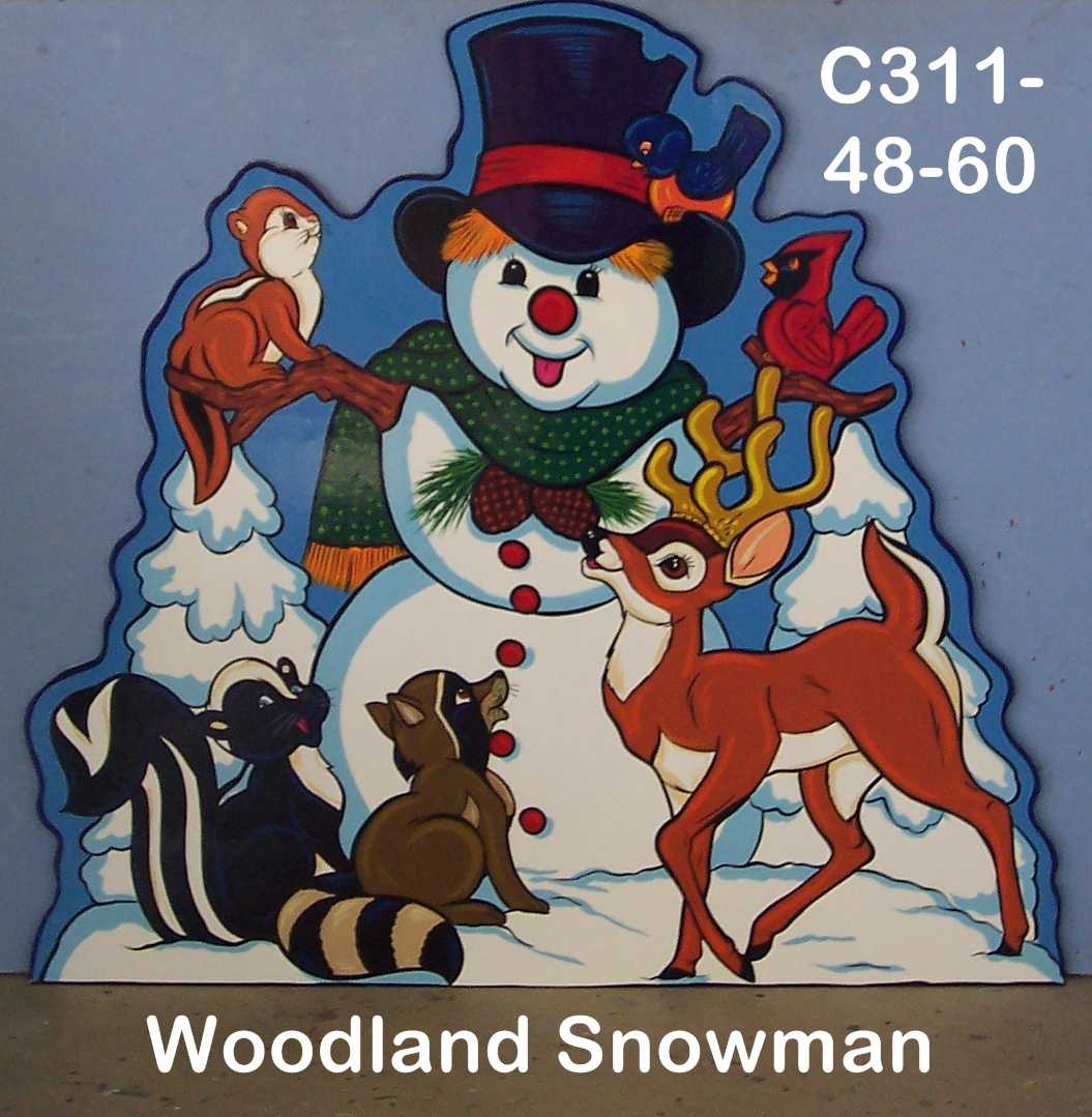 C311Woodland Snowman